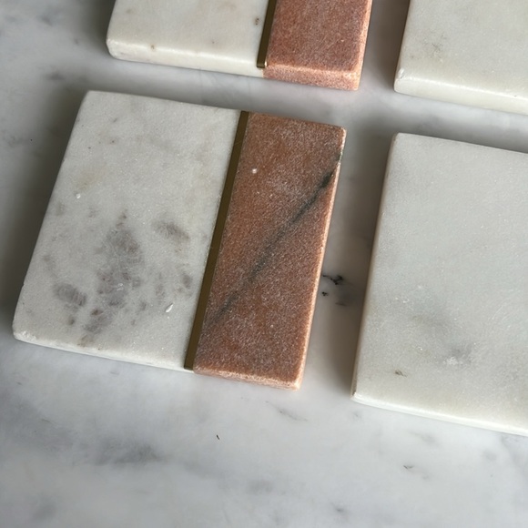 Set of 4 Stone Coasters - Picture 2 of 2